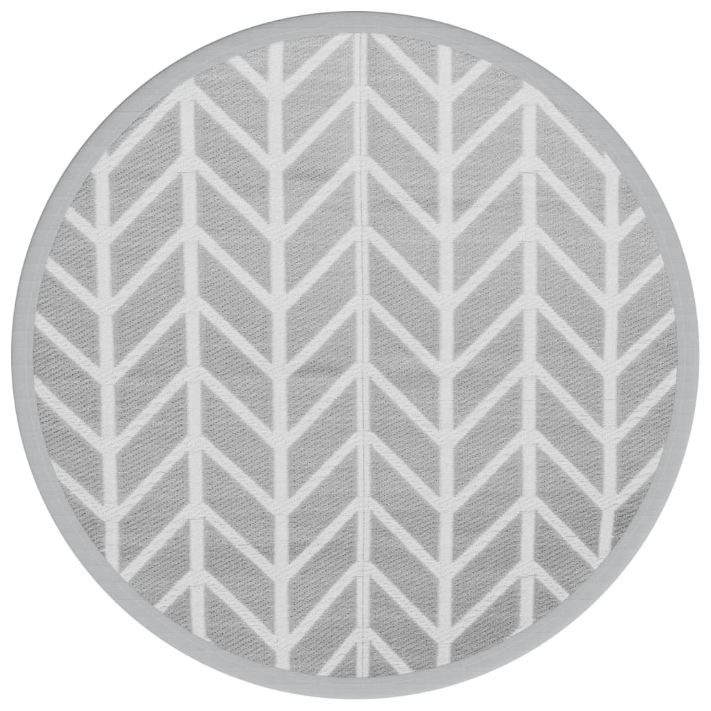 Vidaxx tapis d'extérieur arakil ø160 cm polypropylène gris