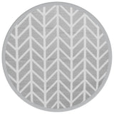 Vidaxx tapis d'extérieur arakil ø160 cm polypropylène gris