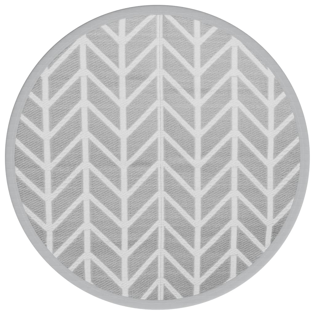 Vidaxx tapis d'extérieur arakil ø 200 cm polypropylène gris