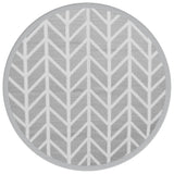 Vidaxx tapis d'extérieur arakil ø 200 cm polypropylène gris