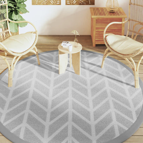 Vidaxx tapis d'extérieur arakil ø 200 cm polypropylène gris