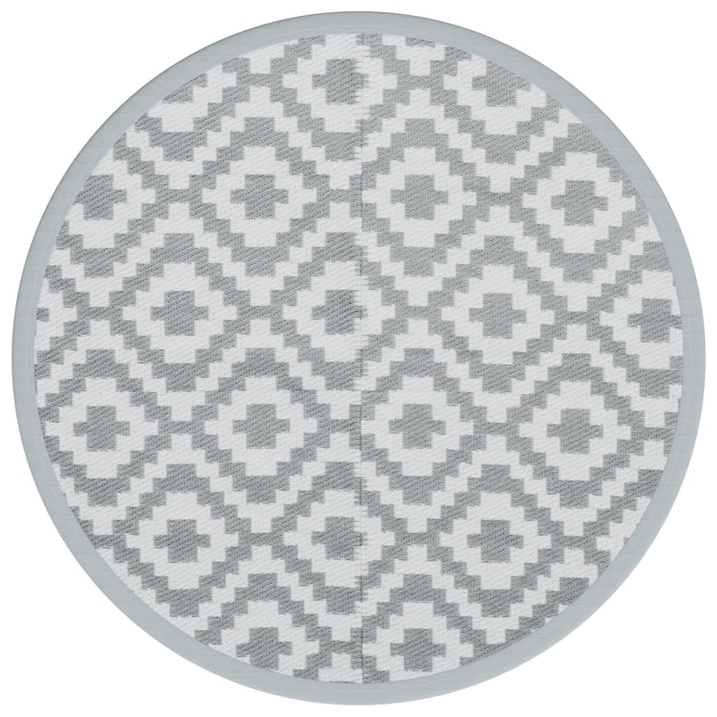 Vidaxx tapis d'extérieur arakil ø160 cm polypropylène gris
