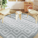 Vidaxx tapis d'extérieur arakil ø 200 cm polypropylène gris
