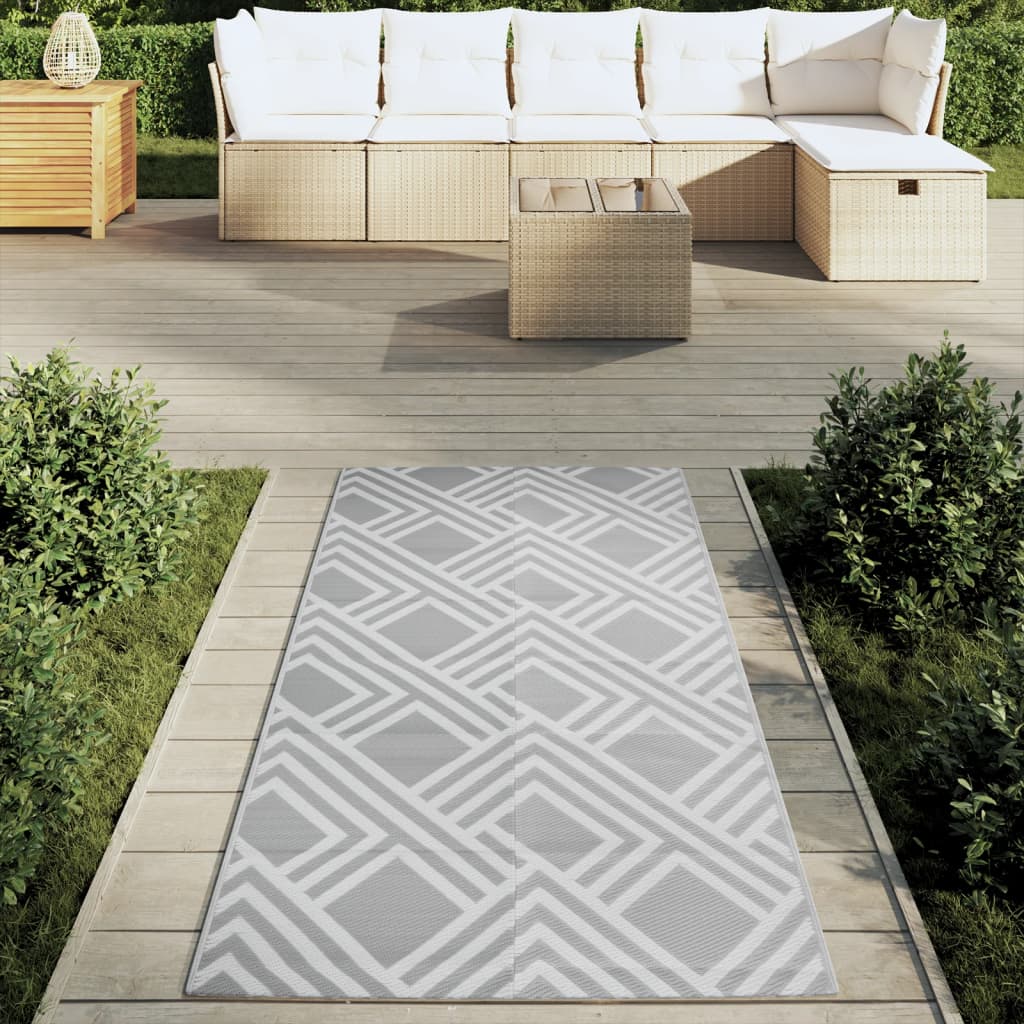 Vidaxl outside rug Arakil 80x150 cm pp gray