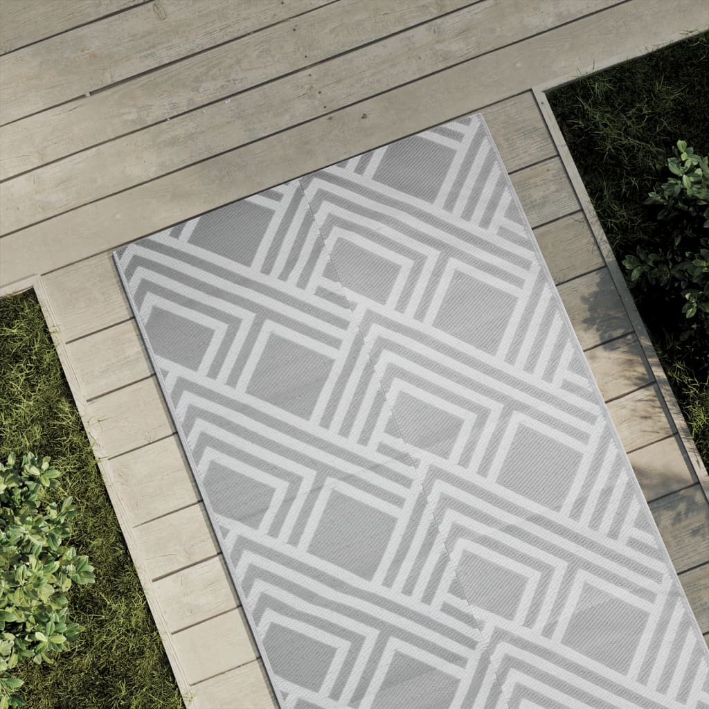 Vidaxl outside rug Arakil 80x150 cm pp gray