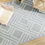 Vidaxl afuera de la alfombra Arakil 190x290 cm pp gris