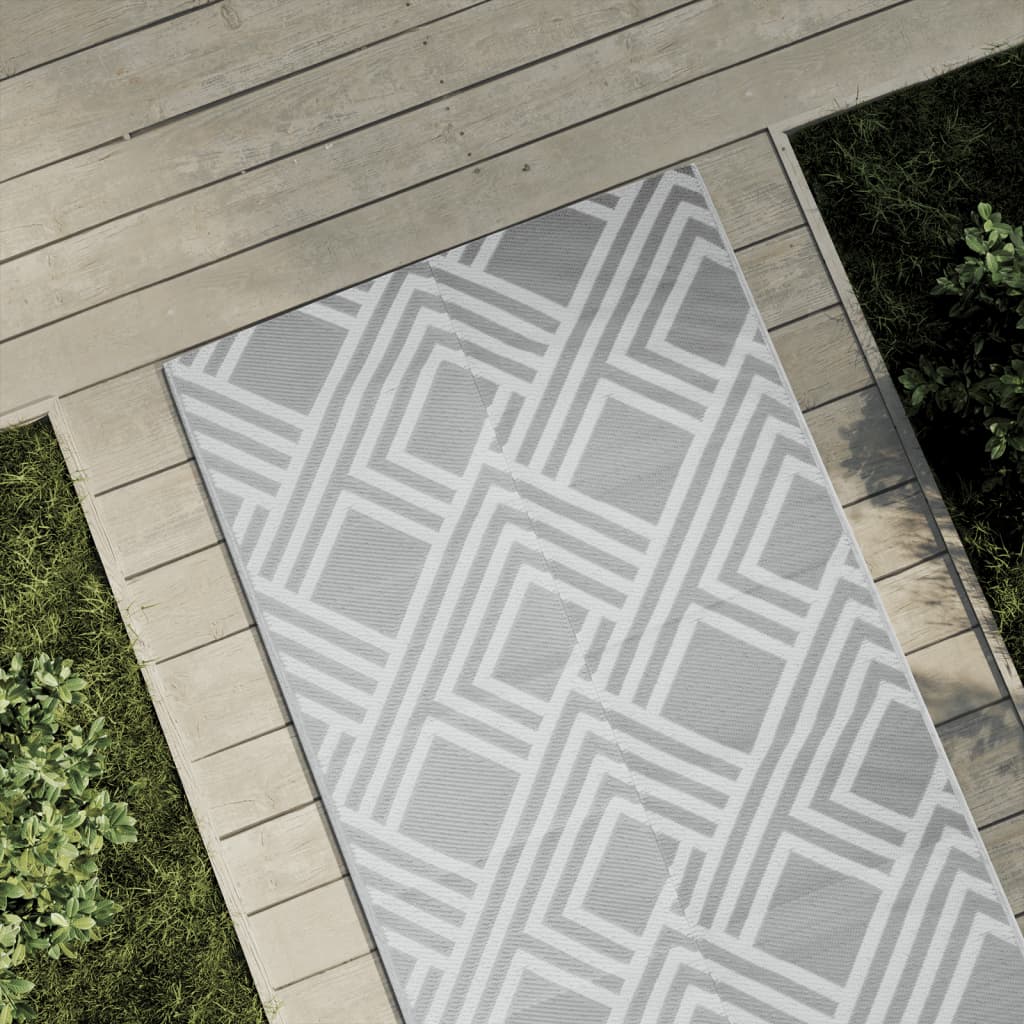 VidaXL outside rug Arakil 80x250 cm pp gray