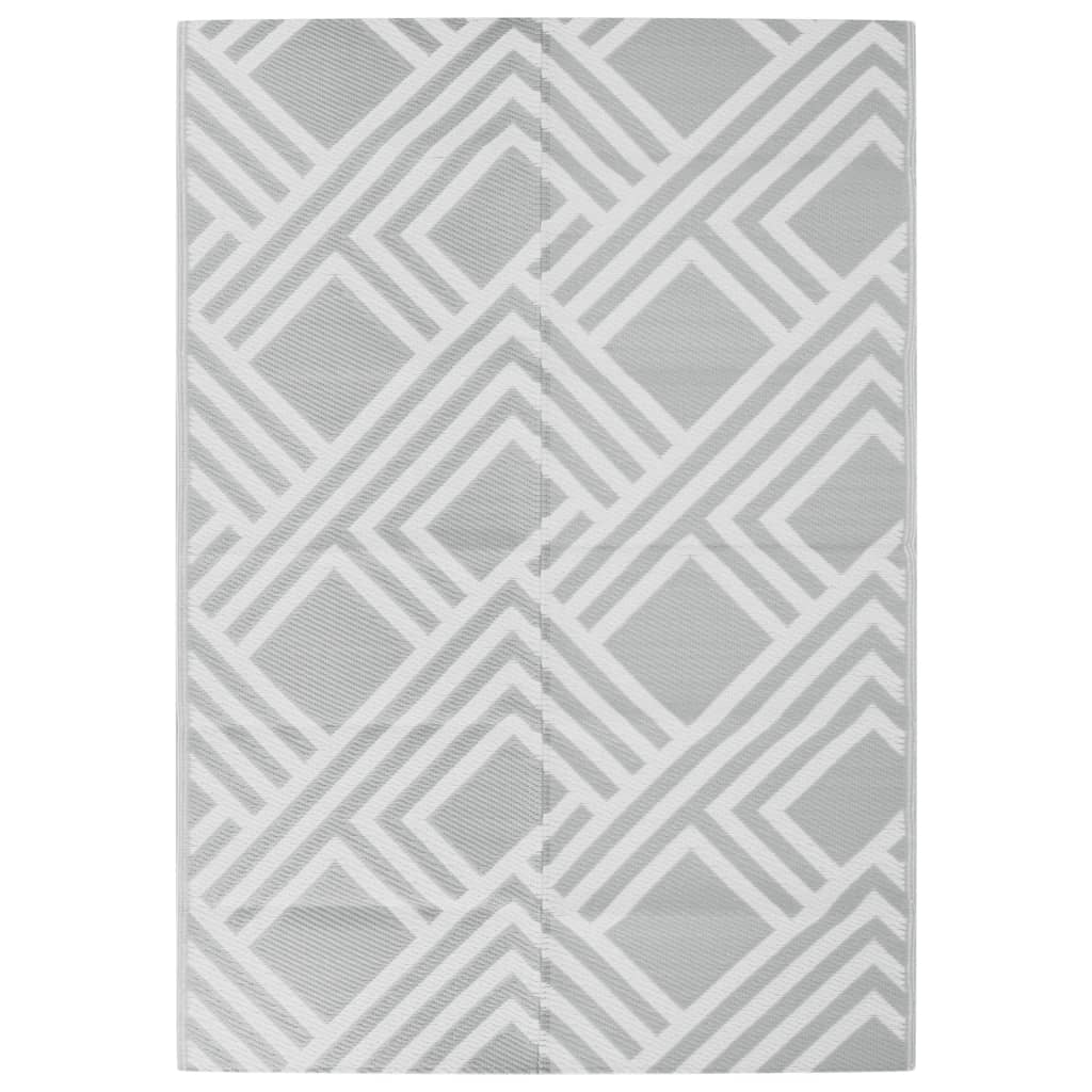 Vidaxl outside rug Arakil 140x200 cm pp gray