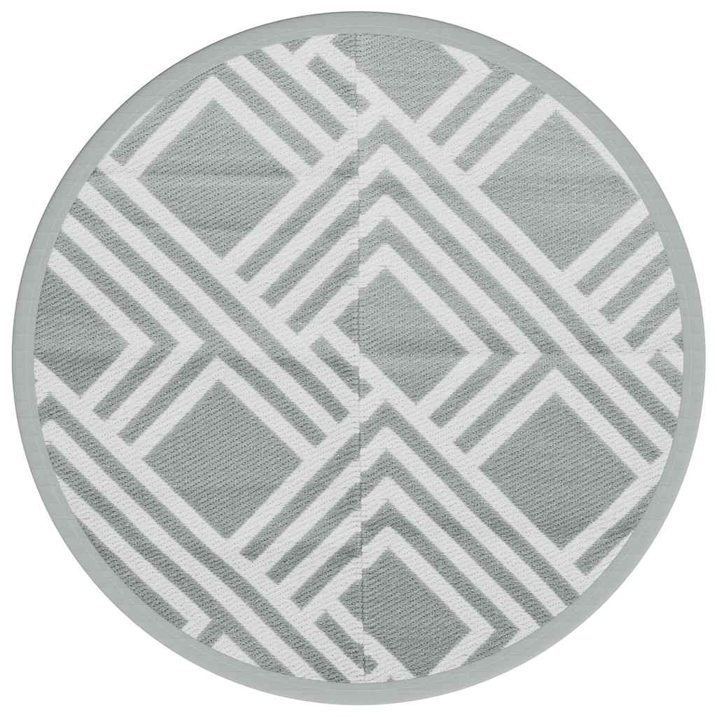 Vidaxx tapis d'extérieur arakil ø120 cm polypropylène gris