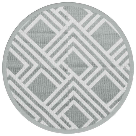 Vidaxx tapis d'extérieur arakil ø120 cm polypropylène gris