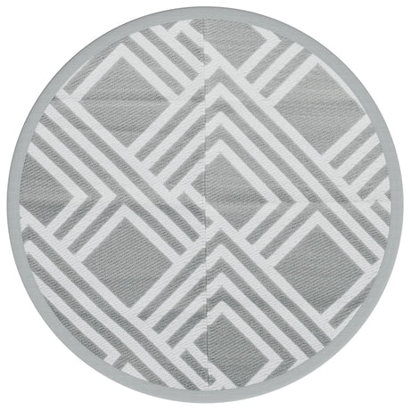 Vidaxx tapis d'extérieur arakil ø160 cm polypropylène gris