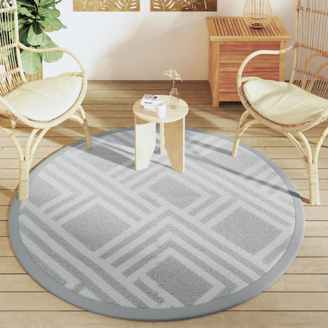 Vidaxx tapis d'extérieur arakil ø160 cm polypropylène gris