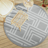 Vidaxx tapis d'extérieur arakil ø160 cm polypropylène gris