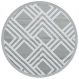 Vidaxx tapis d'extérieur arakil ø 200 cm polypropylène gris