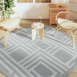 Vidaxx tapis d'extérieur arakil ø 200 cm polypropylène gris