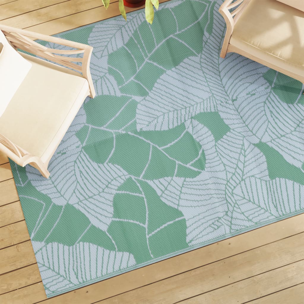 Vidaxl ausserhalb rug arakil 160x230 cm PP Green