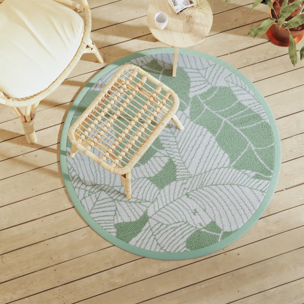 Vidaxx tapis d'extérieur arakil ø120 cm polypropylène vert