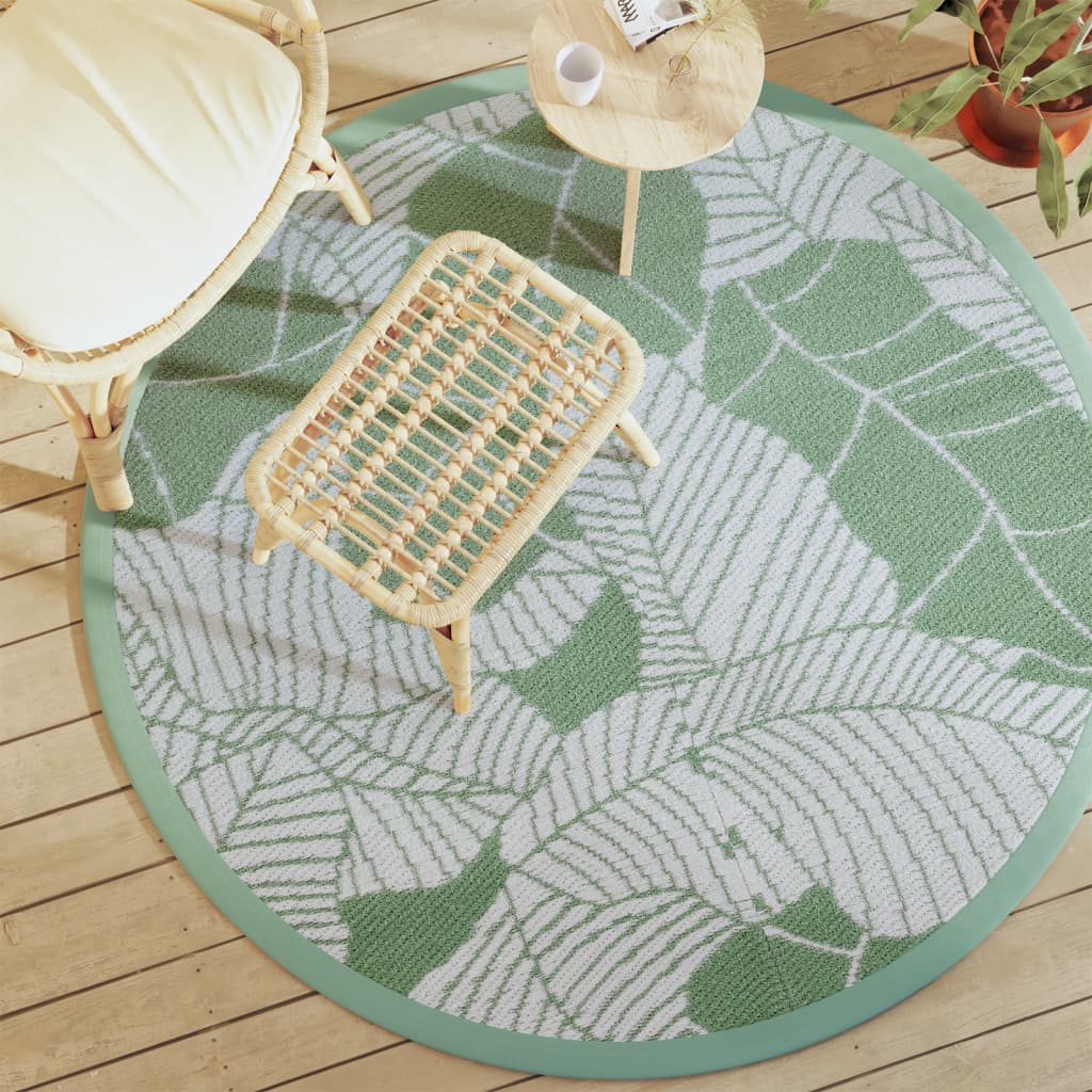 Vidaxx tapis d'extérieur arakil ø160 cm polypropylène vert