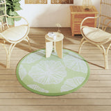 Vidaxx tapis d'extérieur arakil ø120 cm polypropylène vert