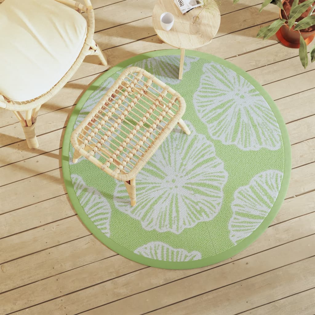 Vidaxx tapis d'extérieur arakil ø120 cm polypropylène vert