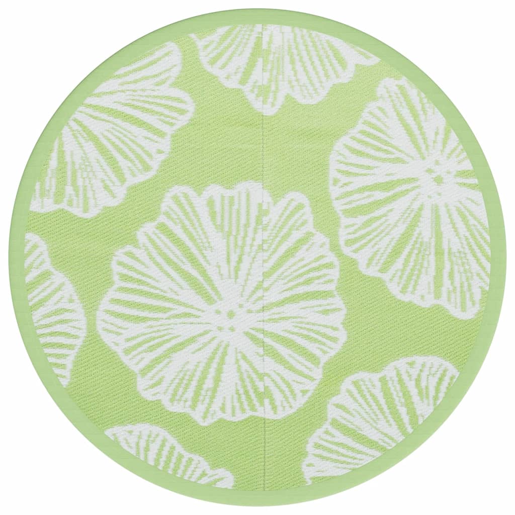 Vidaxx tapis d'extérieur arakil ø160 cm polypropylène vert