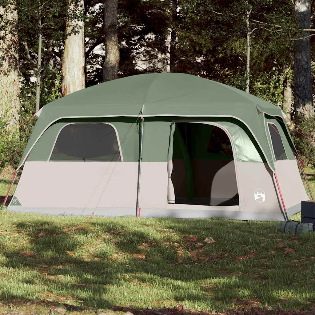 VidaXL tente familiale 10 personnes imperméable vert
