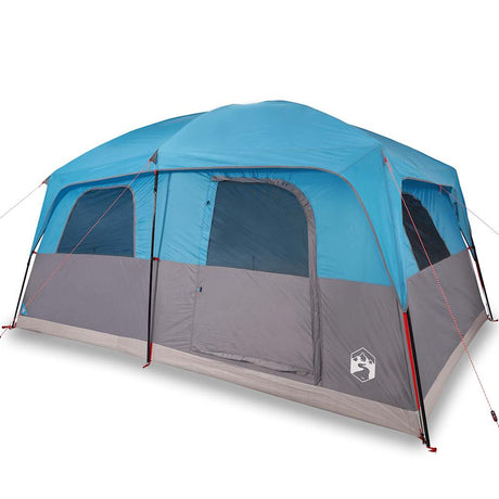 Tente familiale VidaXL 10 personnes imperméable bleue