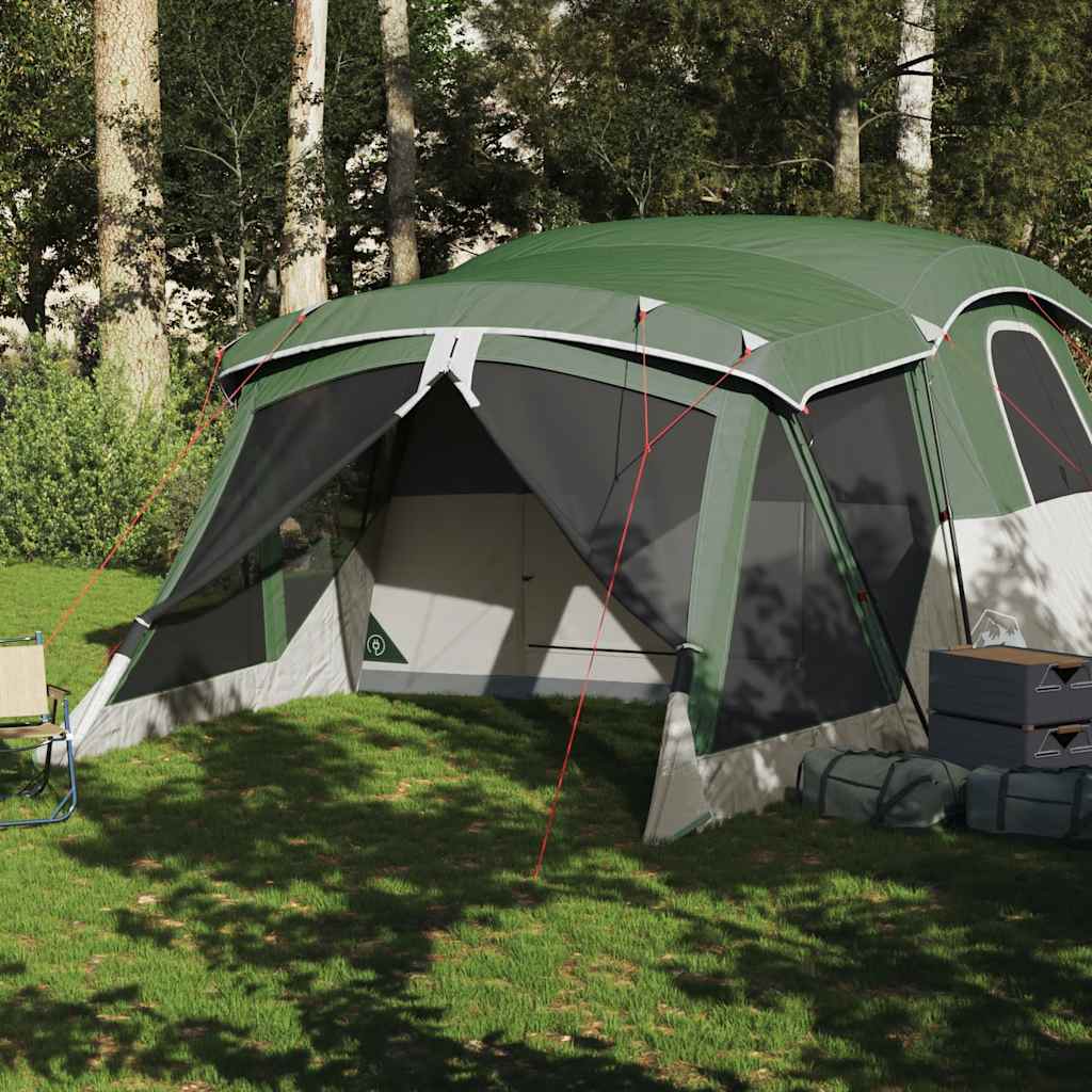 Tente VidaXL avec auvent 4 personnes imperméable vert