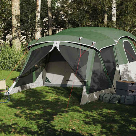 Tente VidaXL avec auvent 4 personnes imperméable vert