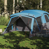 Tente VidaXL avec auvent 4 personnes imperméable bleu