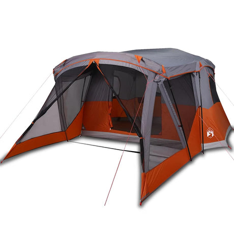 Tente VidaXL avec auvent 4 personnes imperméable orange
