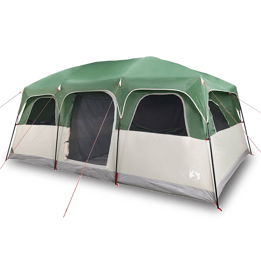 VidaXL tente familiale 9 personnes imperméable vert