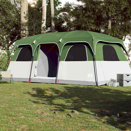 VidaXL tente familiale 9 personnes imperméable vert