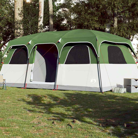 VidaXL tente familiale 9 personnes imperméable vert