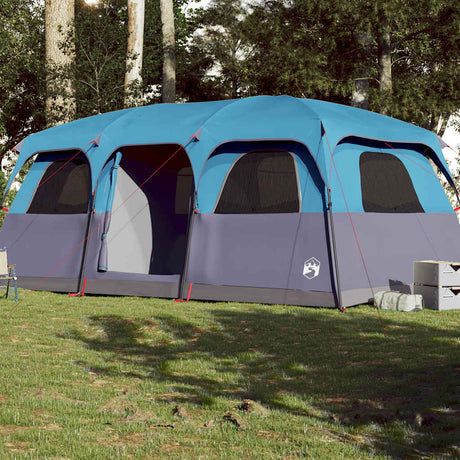 Tente familiale VidaXL 9 personnes imperméable bleue