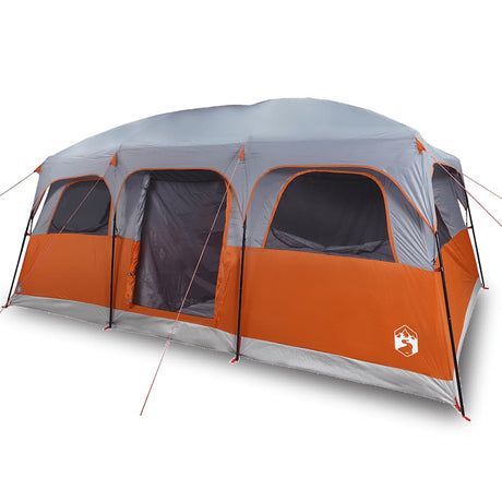 Tente familiale VidaXL 9 personnes imperméable grise