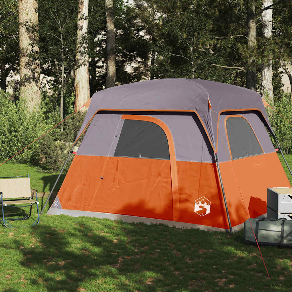 VidaXL Tente 4 personnes imperméable orange