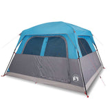 VidaXL Tente familiale 6 personnes imperméable bleu