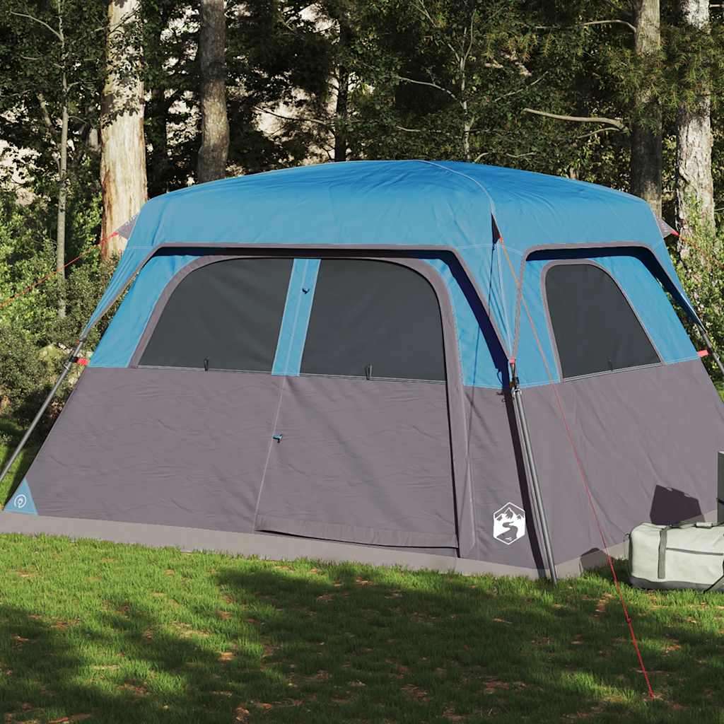 VidaXL Tente familiale 6 personnes imperméable bleu