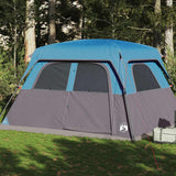 VidaXL Tente familiale 6 personnes imperméable bleu