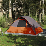 Tente dôme VidaXL 6 personnes imperméable orange