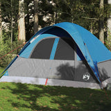 Vidaxl Dome Tent Blue impermeable de 6 personas