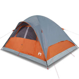 Tente dôme VidaXL 6 personnes imperméable orange
