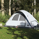 Tente dôme Vidaxl 6 personnes tissu occultant imperméable blanc