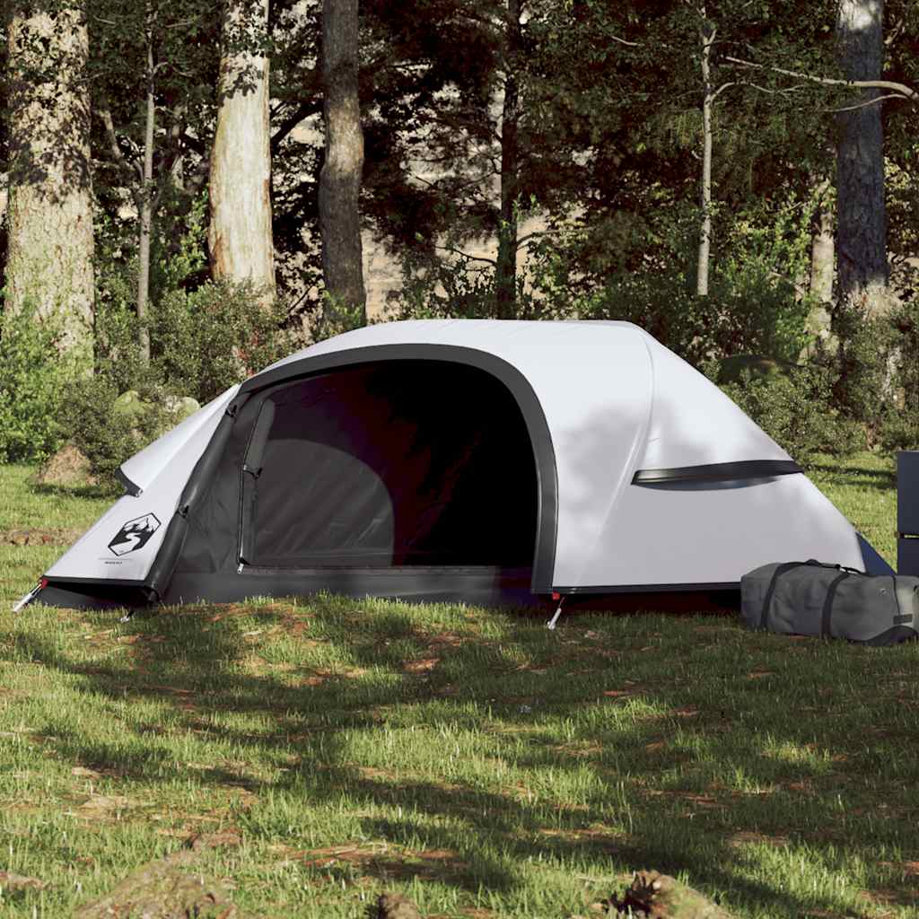 Vidaxl tente dôme 1 personne imperméable tissu occultant blanc