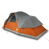 VidaXL Dome tent 9-person waterproof gray and orange