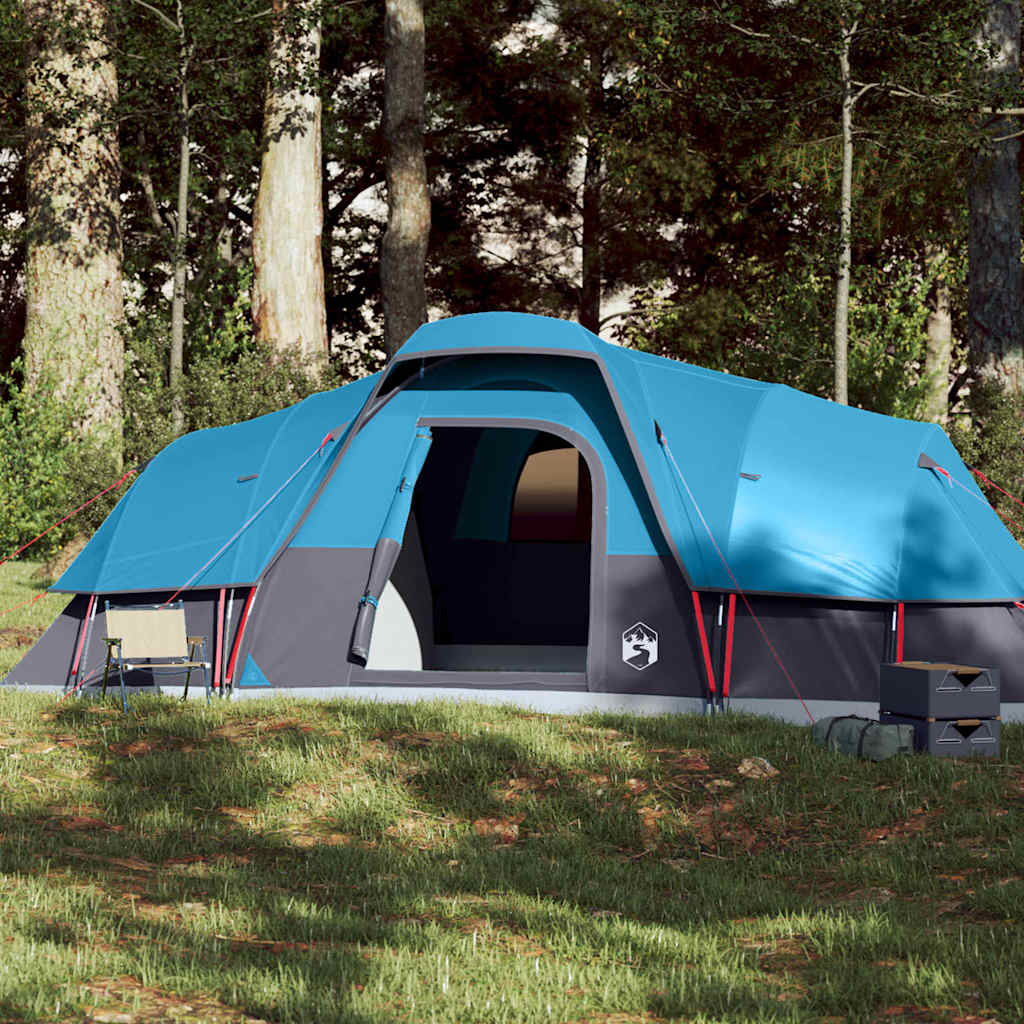 Tente dôme Vidaxx pour famille 11 personnes imperméable bleue
