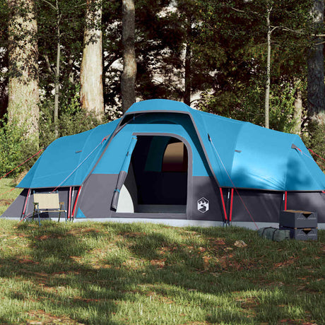 Tente dôme Vidaxx pour famille 11 personnes imperméable bleue