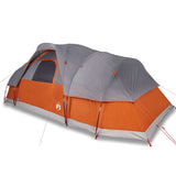 Vidaxl Dome Zelt 11-Personen wasserdichtes Grau und Orange