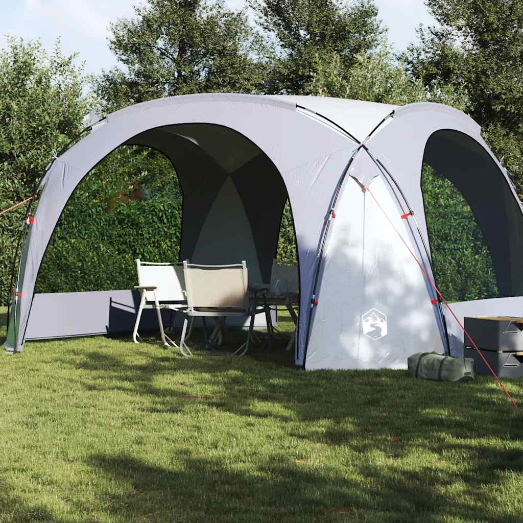 Tente de fête VidaXL imperméable blanc et gris